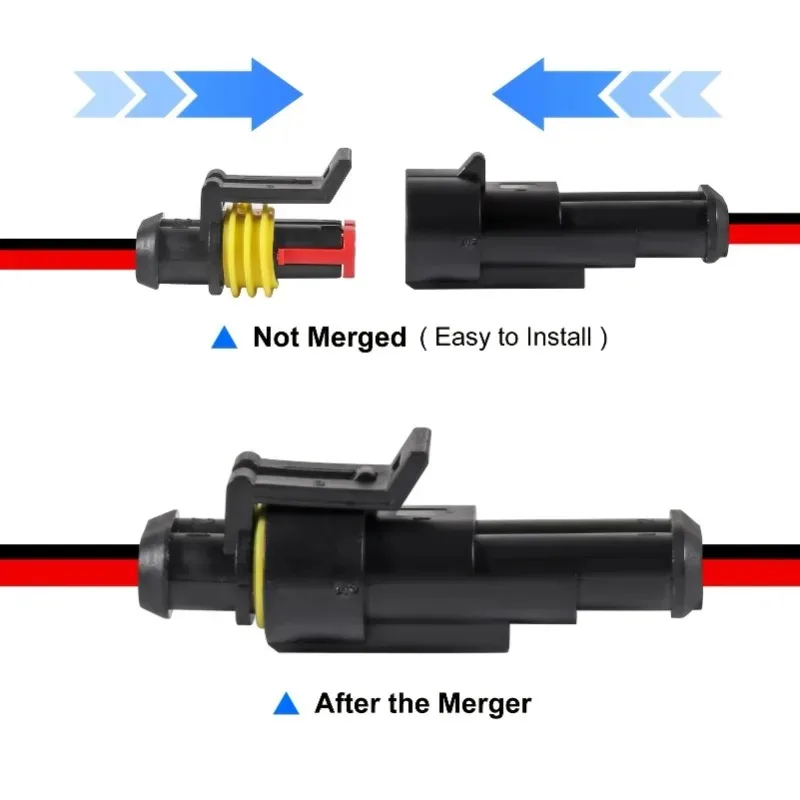 Waterproof 2-Pin Vehicle Connector Set 4 Waterproof 2-Pin Vehicle Connector Set - Image 4