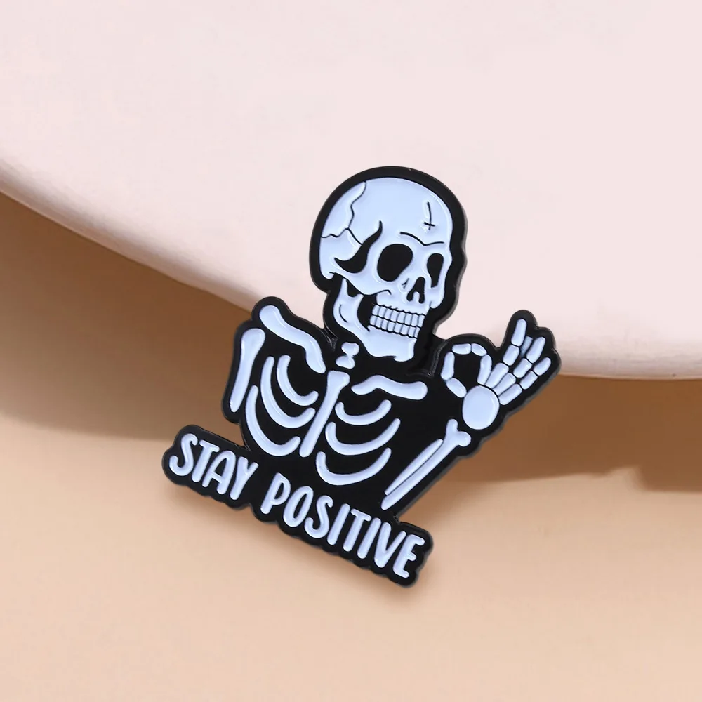 Dark Tide Skull Enamel Pins Set of 5 4 Dark Tide Skull Enamel Pins Set of 5 - Image 4