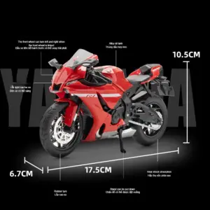 Red Yamaha R1 1:12 Scale Diecast Model 12 S3de5c2456d74400a991c1e30438bfb6ez