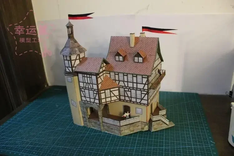 Medieval Cathedral Paper Model 1/87 Scale 3 Medieval Cathedral Paper Model 1/87 Scale - Image 3