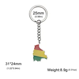 Elegant Stainless Steel Bolivia Map Keychain 12 S3e0e0eecd5c945b7a2e83507592309c2o