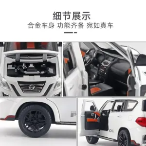 Black Nissan Patrol Cross Country Diecast Model 1:24 Scale 9 S3e176c3c648548519ceda54d89a9c6dfK