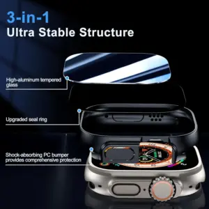 Apple Watch Ultra 2 49mm Privacy Case with Tempered Glass 13 S3e1b471f95224b05a3b16bb94a6663cd9