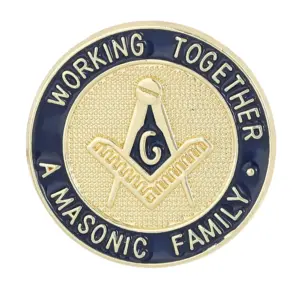 Masonic Badge Alloy with Patriotic Symbols 18 S3e1c256253794702a56a0a0ff843bccc8