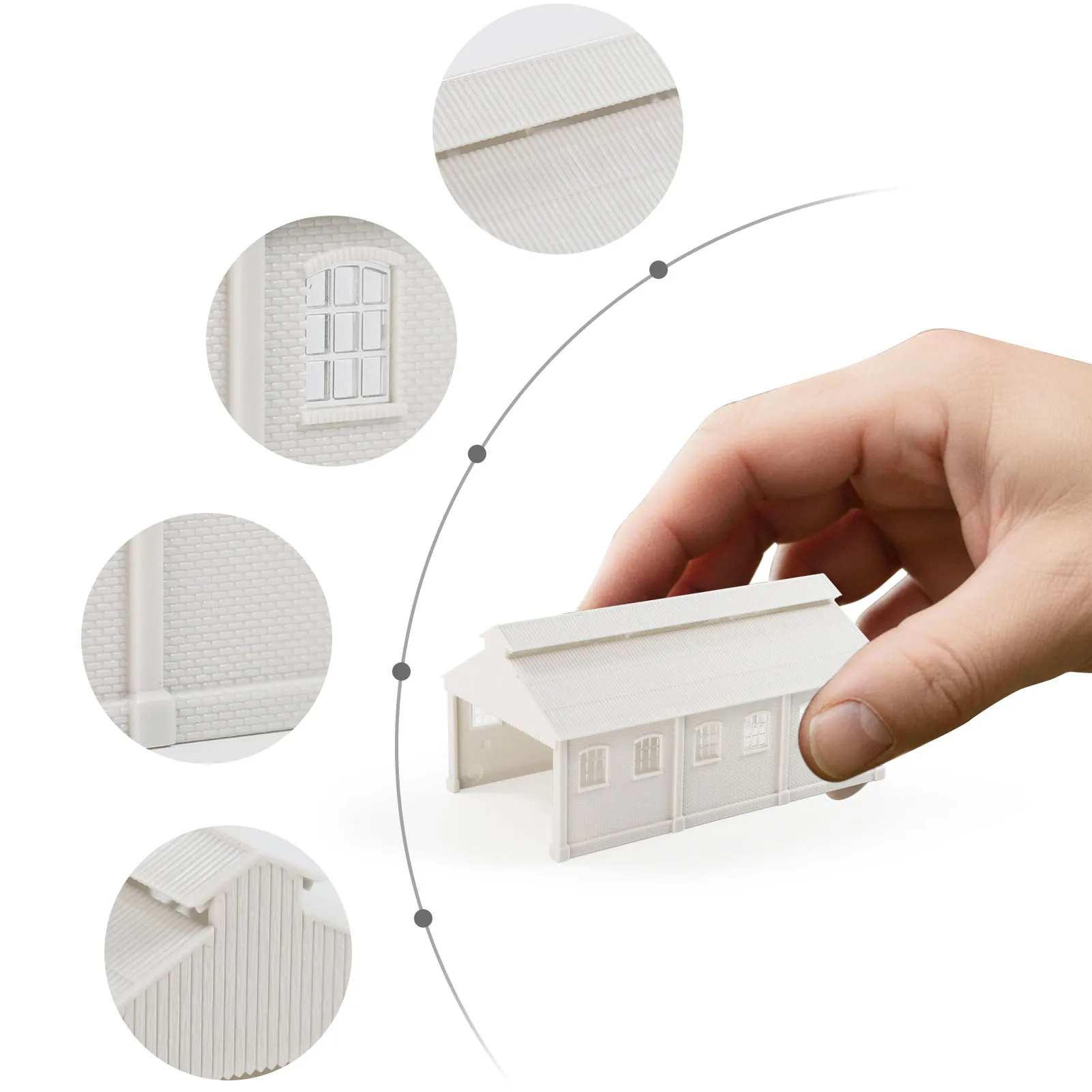 N Scale Locomotive Maintenance Building Model 4 N Scale Locomotive Maintenance Building Model - Image 4
