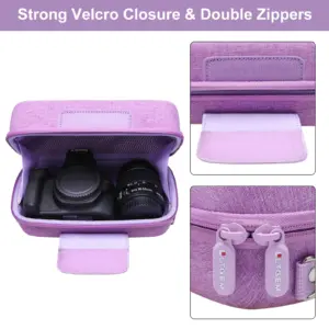 Vibrant Purple DSLR Camera Case for Canon EOS Rebel T7 7 S3e380f9dcf2b41969ecc6d30786213f8Y