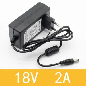 Universal 18V 2A Power Adapter for Electronic Devices