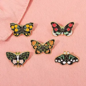 Fairy Butterfly Enamel Brooch with Moon Moth 13 S3e6b3d16f27a4ffcb1acbfbba4645fb0t