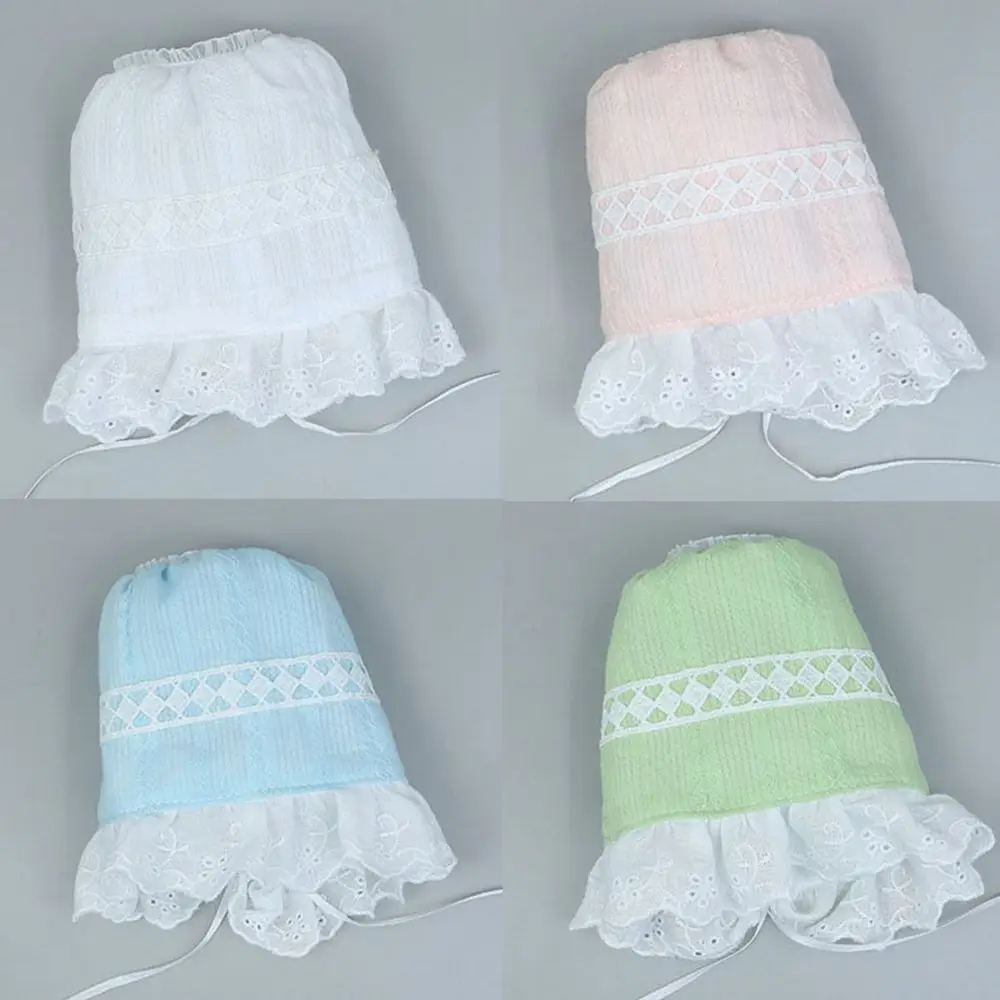 Vintage-Style White Lace Doll Bonnet for 20cm Dolls 3 Vintage-Style White Lace Doll Bonnet for 20cm Dolls - Image 3