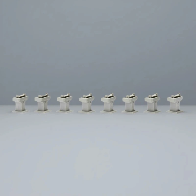 Eight P4-25 Model Train Bridge Piers Set 3 Eight P4-25 Model Train Bridge Piers Set - Image 3