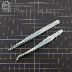 Stainless Steel Precision Tweezers 0.08mm Tips 9 S3eeb96a554ee4304993a65ec416bac32l