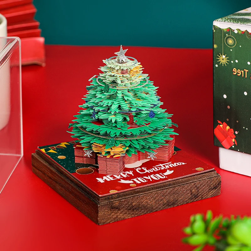 Festive 3D Christmas Tree Paper Model Calendar 1 Festive 3D Christmas Tree Paper Model Calendar