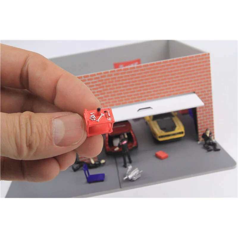 Miniature Automotive Repair Scene Diorama Set 6 Miniature Automotive Repair Scene Diorama Set - Image 6