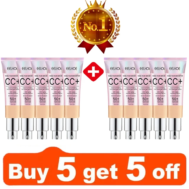 EELHOE CC Foundation Cream 30ml Waterproof Cover 10 EELHOE CC Foundation Cream 30ml Waterproof Cover - Image 10