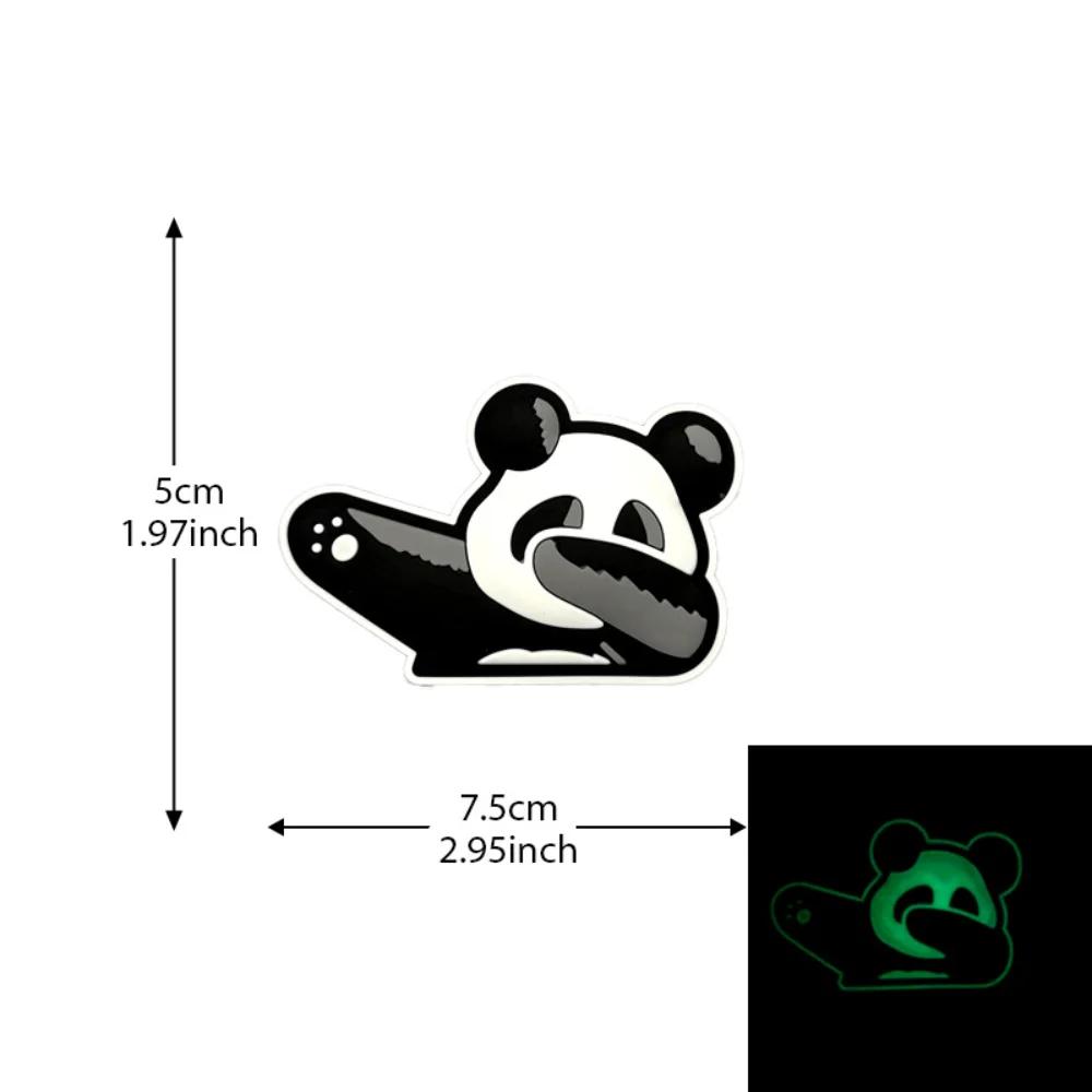 Playful Panda PVC Patch for DIY Customization 2 Playful Panda PVC Patch for DIY Customization - Image 2