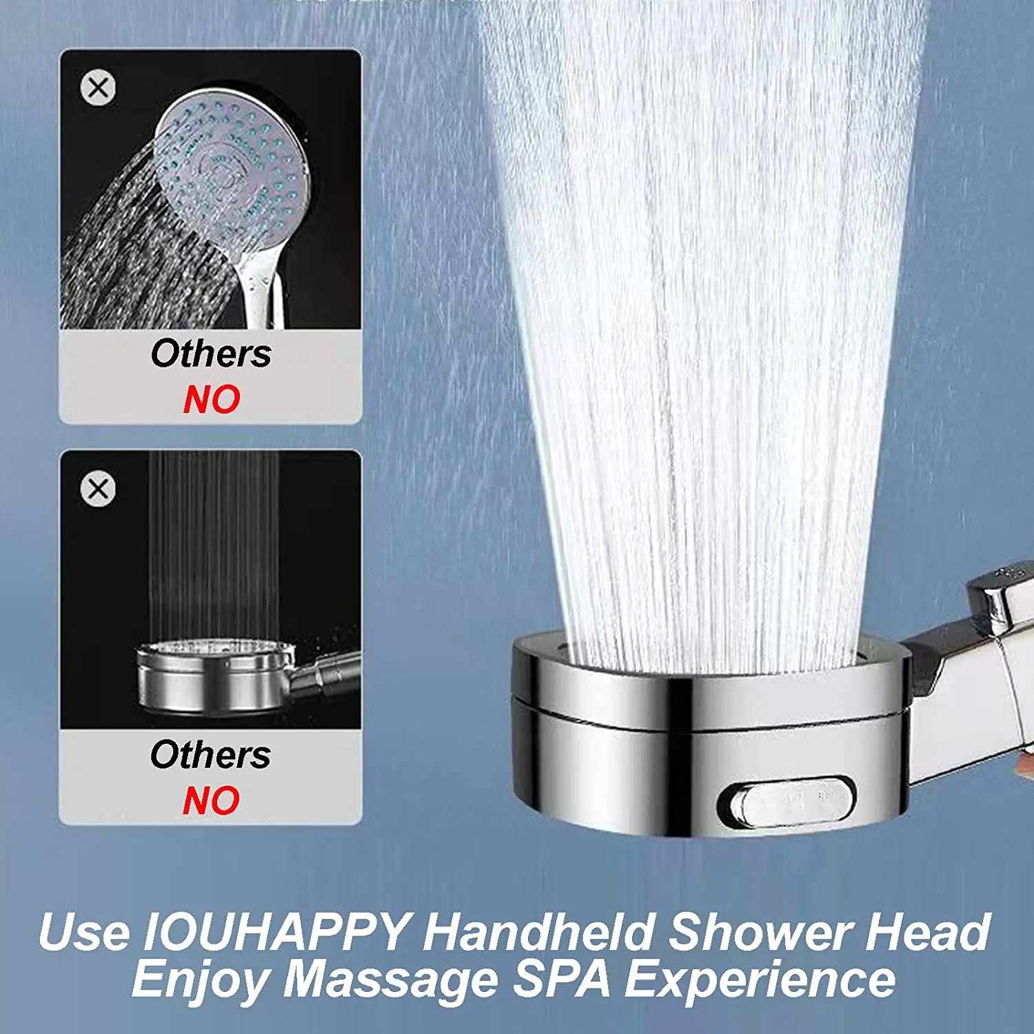 High-Pressure Handheld Shower Head with 4 Modes 4 High-Pressure Handheld Shower Head with 4 Modes - Image 4