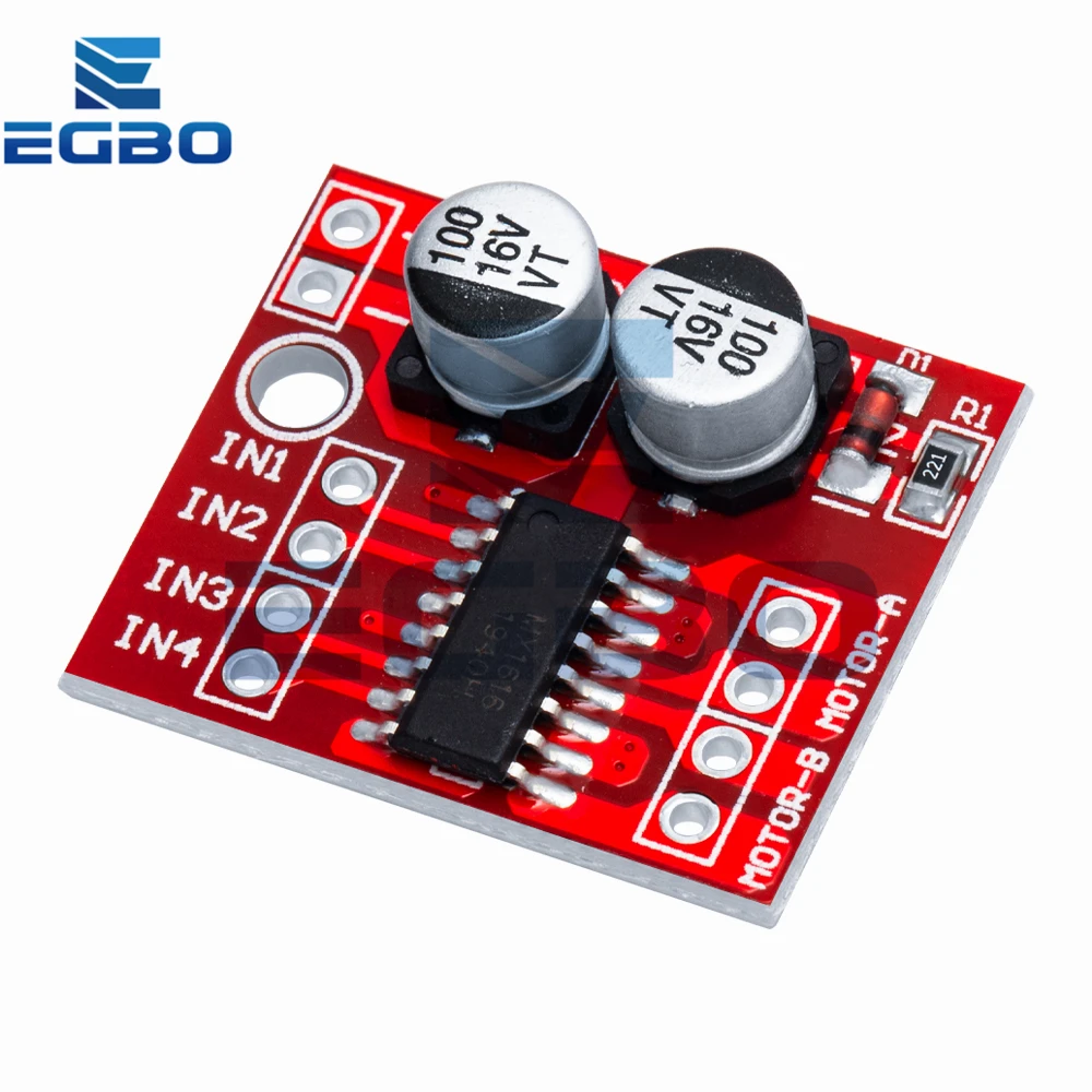 Red DC Motor Driver Module with Dual H-Bridge 3 Red DC Motor Driver Module with Dual H-Bridge - Image 3