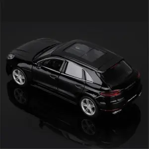 Black Porsche Macan Turbo 1:24 Diecast Model 10 S3fa5dd7b6da94b56a5216e90f5098fc7d