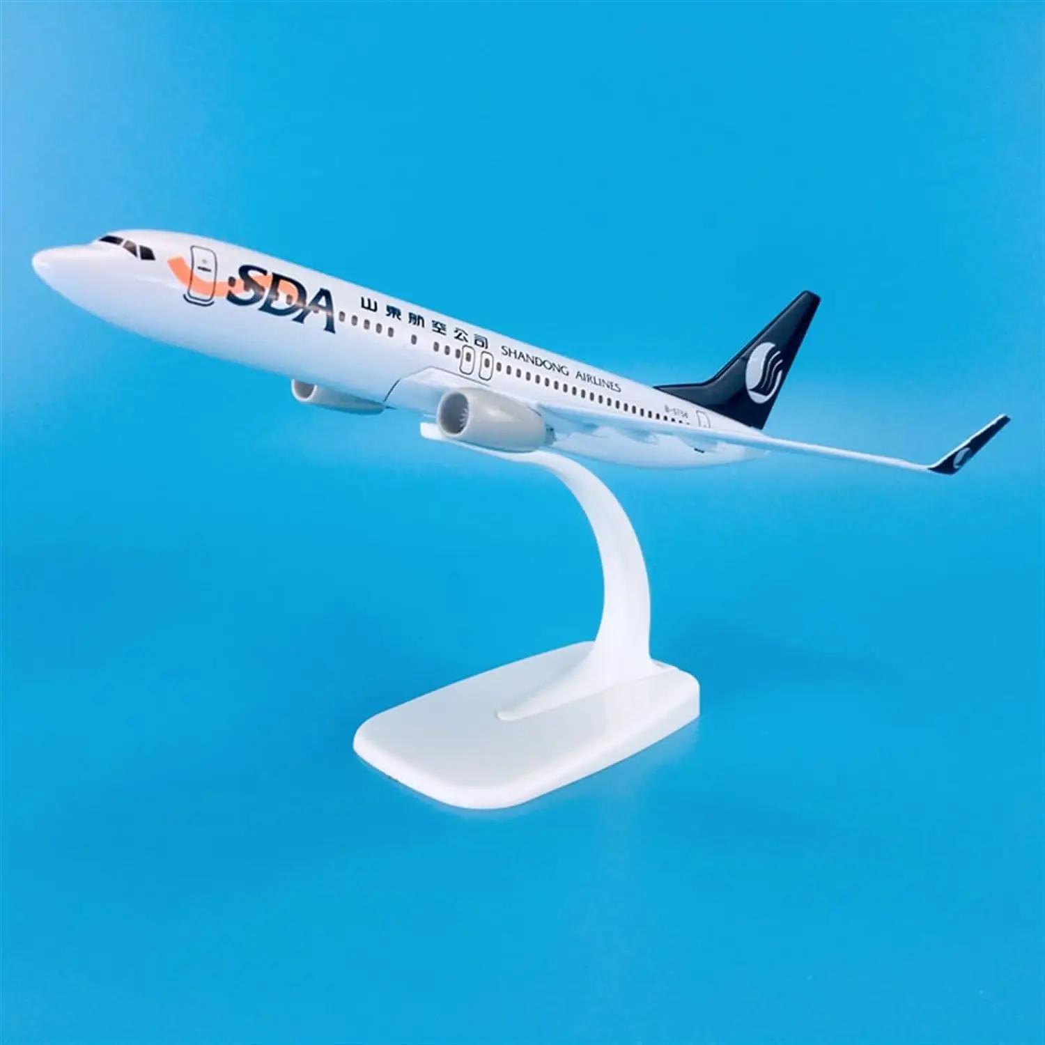 Blue Shandong Airlines Boeing 737 Model 20cm 3 Blue Shandong Airlines Boeing 737 Model 20cm - Image 3
