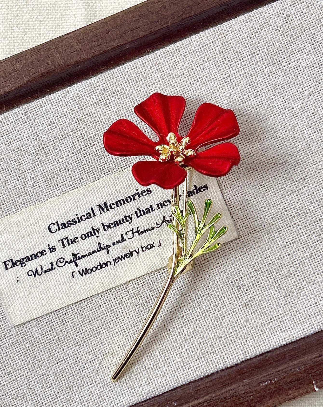 Floral Enamel Brooch for Unisex Style 6 Floral Enamel Brooch for Unisex Style - Image 6