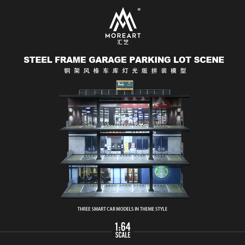 Steel Structure Parking Scene Model 1:64 Scale 9 Steel Structure Parking Scene Model 1:64 Scale - Image 9