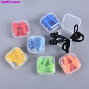 Colorful Silicone Swim Earplugs for Adults and Kids