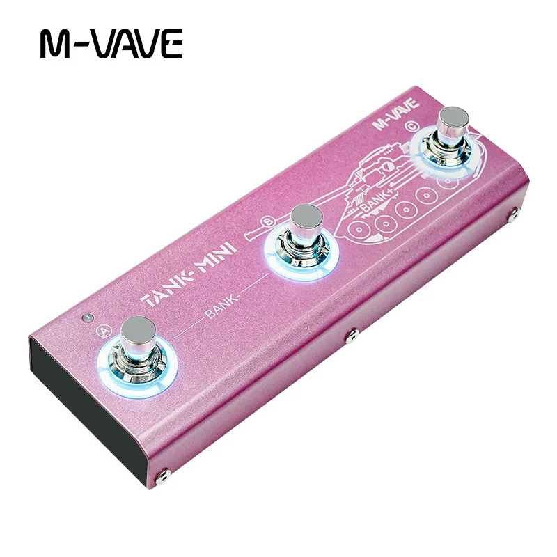 Pink M-VAVE Tank Mini Guitar Pedal 2 Pink M-VAVE Tank Mini Guitar Pedal - Image 2