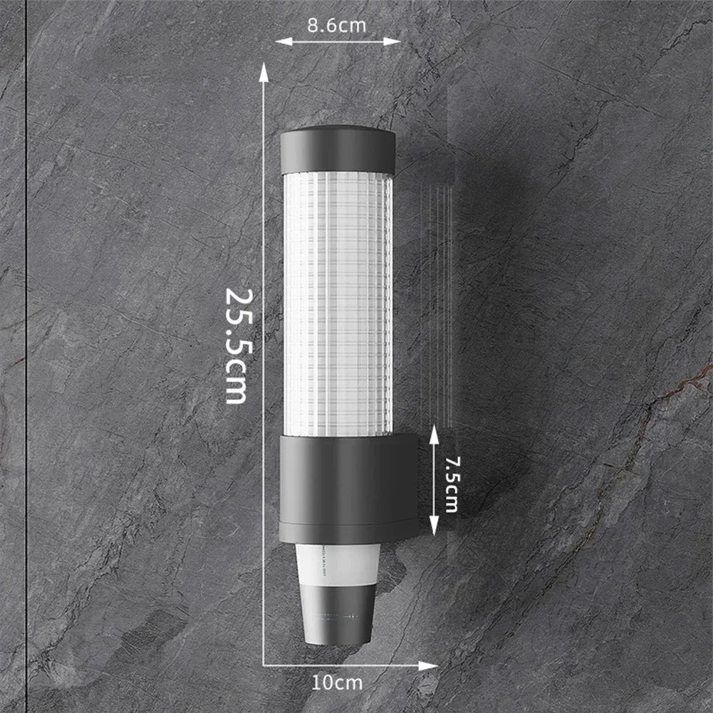Modern Wall-Mounted Cup Dispenser in White or Black 8 Modern Wall-Mounted Cup Dispenser in White or Black - Image 8