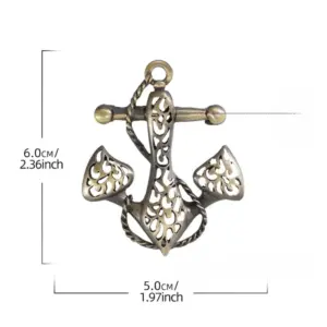 Vintage Maritime Anchor Brooch - Unisex Nautical Accessory 7 S40604474ef704ff9b8103f27f09164f0c
