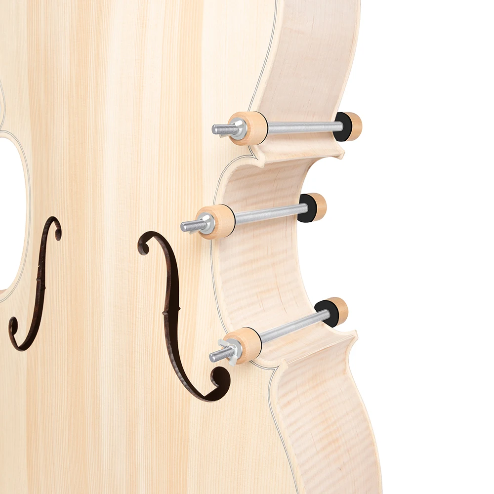 Set of 5 Wooden Instrument Clamps for Repairs 5 Set of 5 Wooden Instrument Clamps for Repairs - Image 5