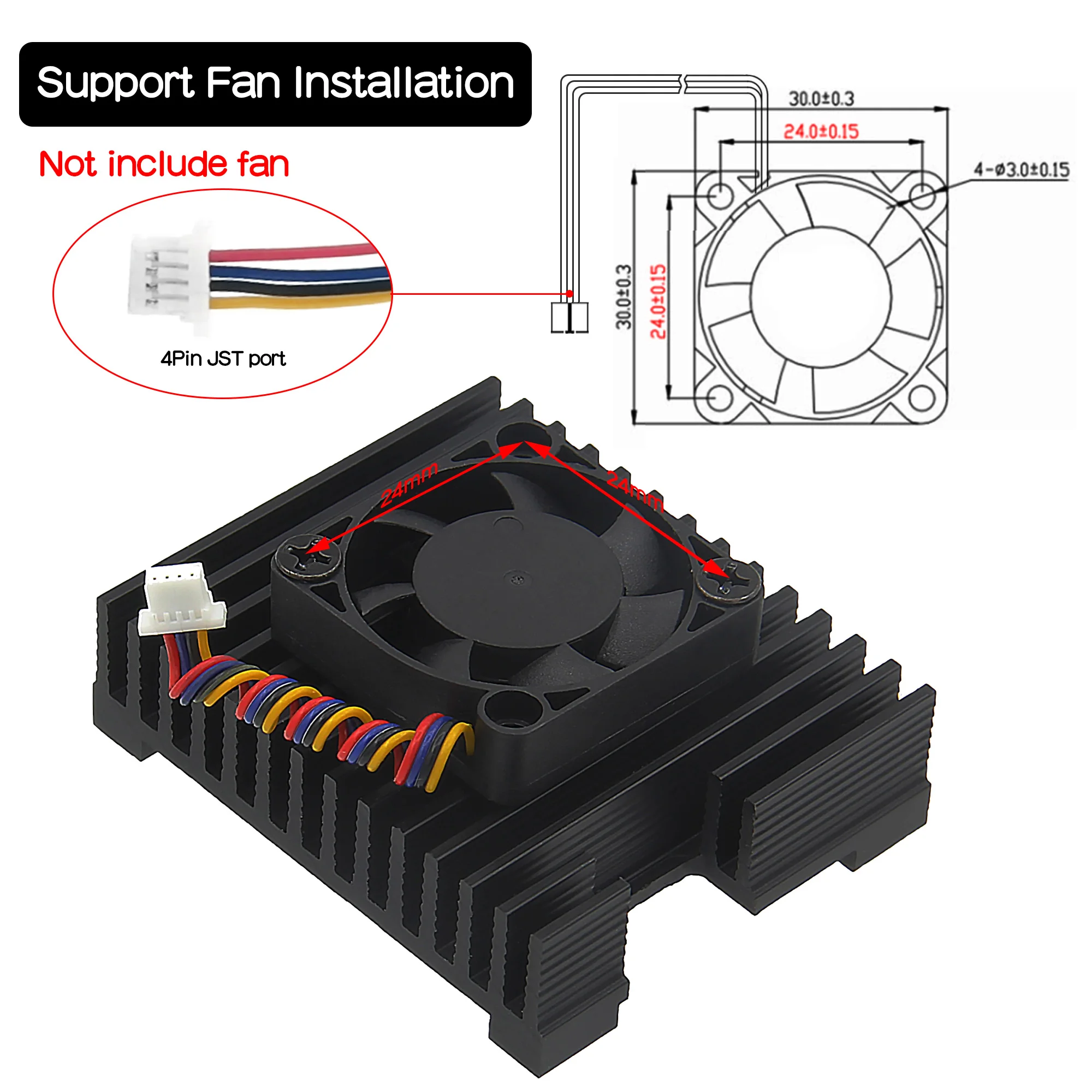 Geekworm Raspberry Pi CM5 Aluminum Heatsink 6 Geekworm Raspberry Pi CM5 Aluminum Heatsink - Image 6