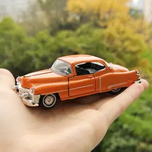 Vintage Orange Cadillac Diecast Model 1:32 Scale 14 S40db2bd431c2464f91544505269076a2J