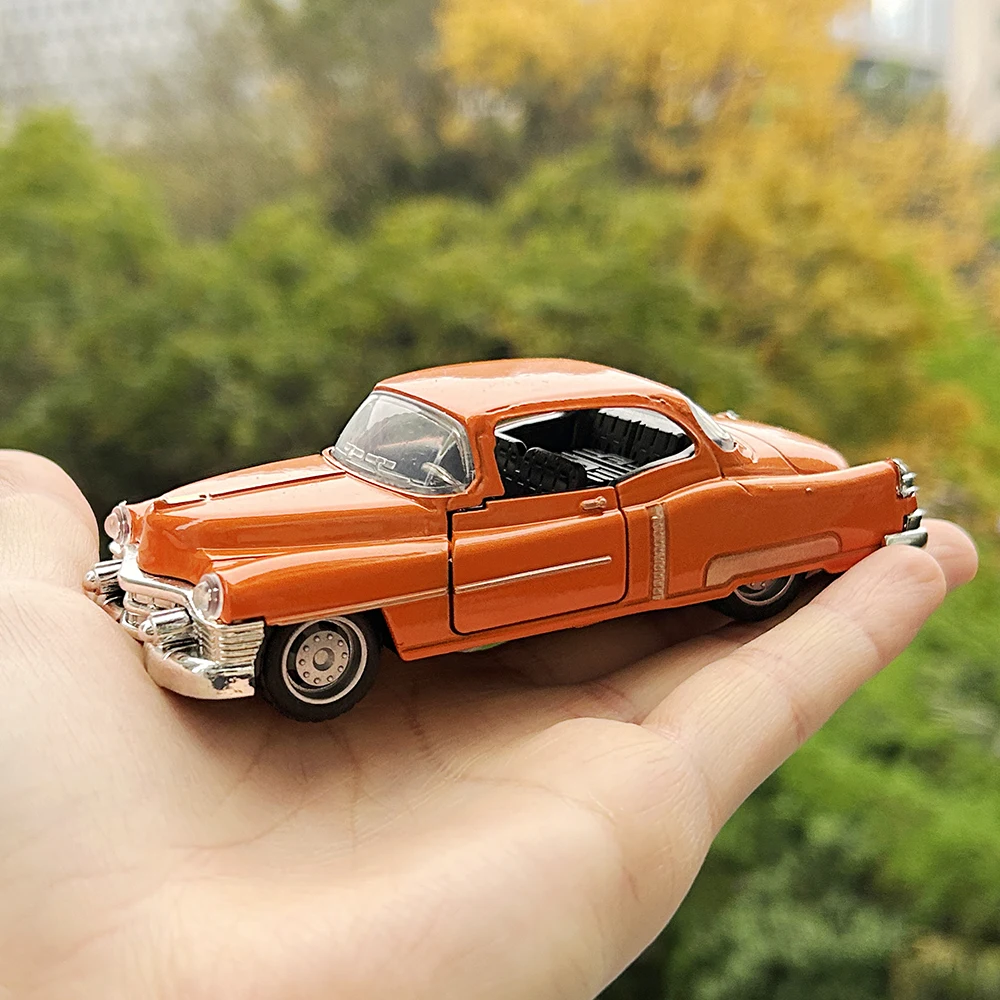 Vintage Orange Cadillac Diecast Model 1:32 Scale 5 Vintage Orange Cadillac Diecast Model 1:32 Scale - Image 5