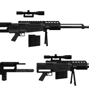 Realistic AS50 Sniper 3D Paper Model for Adults 5 S410870341a63441eb3e8d237109faa8fZ