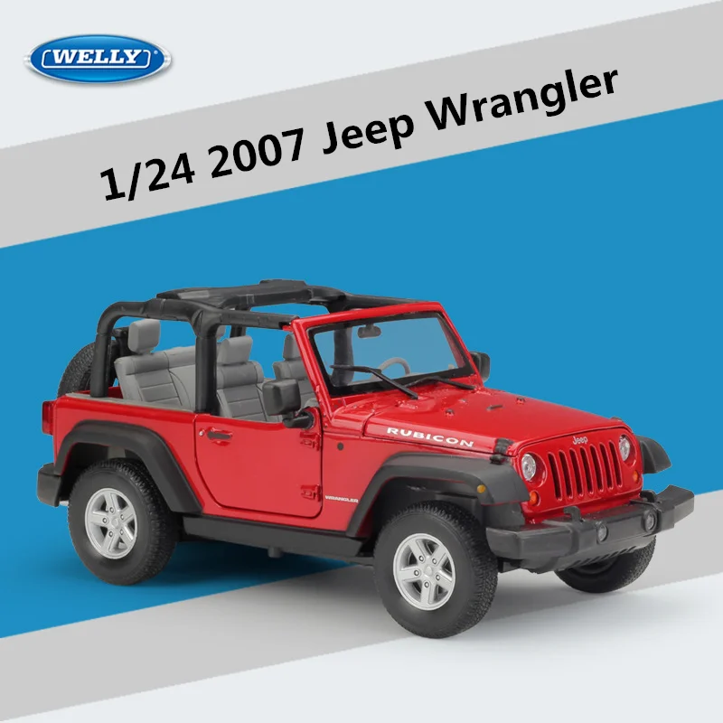 WELLY Jeep Wrangler Rubicon 1:24 Diecast Model 8 WELLY Jeep Wrangler Rubicon 1:24 Diecast Model - Image 8
