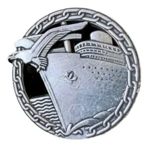 Prussian Sea Style 3D Metal Collectible Badge