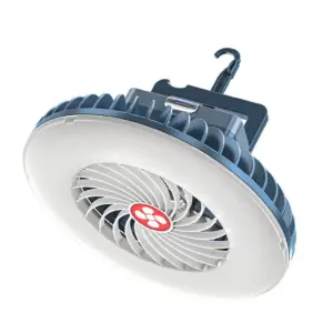 Portable Camping Fan with LED and 2400mAh Battery 7 S4132513a00104ffebd0842347586aceey