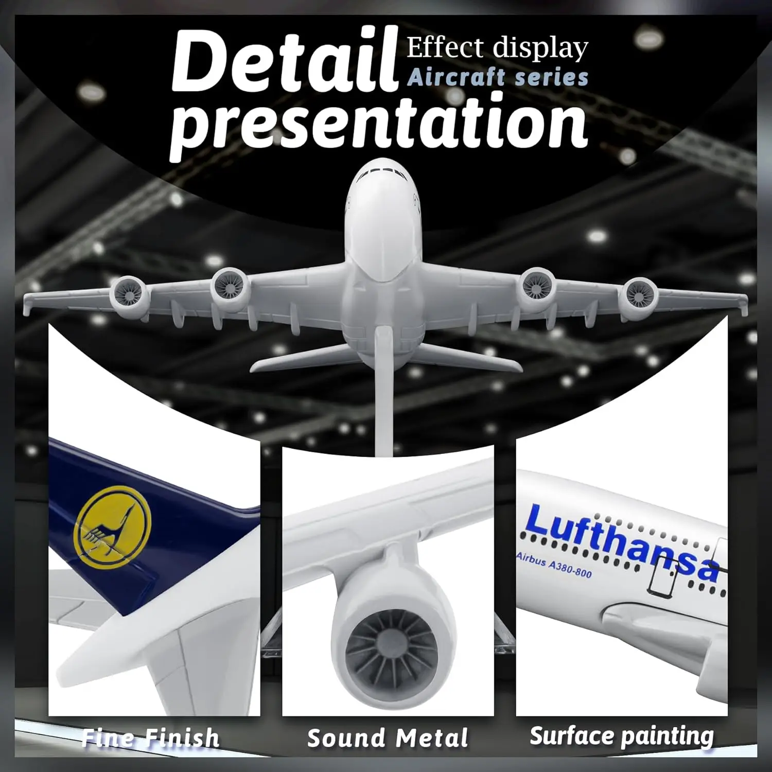 Lufthansa A380 16cm Diecast Model for Collectors 6 Lufthansa A380 16cm Diecast Model for Collectors - Image 6