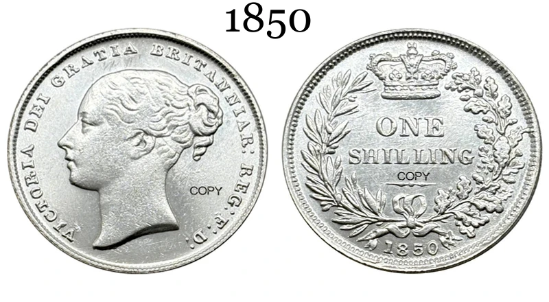 Vintage Queen Victoria Coin Replica 25mm 7 Vintage Queen Victoria Coin Replica 25mm - Image 7