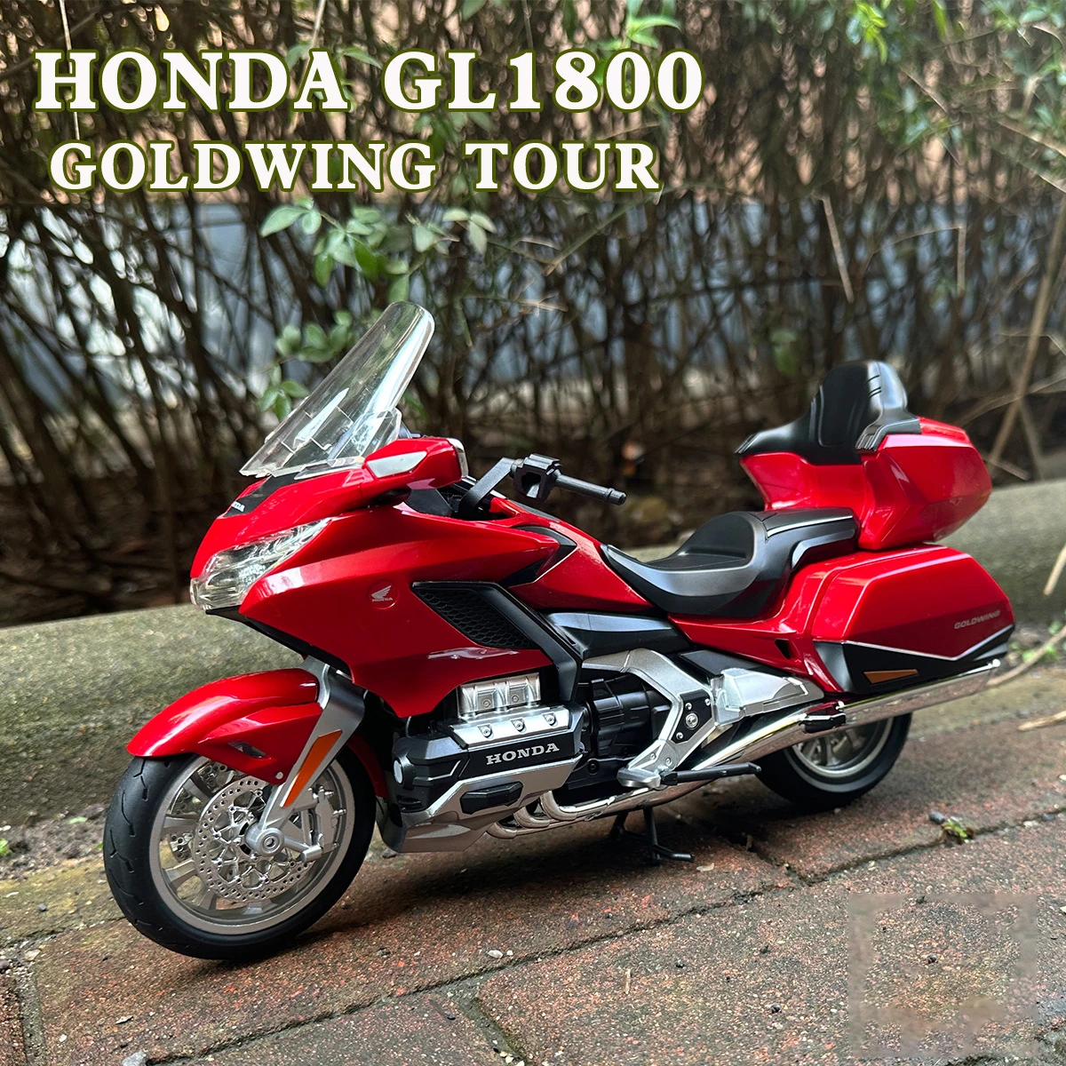 Red Honda Goldwing Diecast Model 1:9 Scale 2 Red Honda Goldwing Diecast Model 1:9 Scale - Image 2
