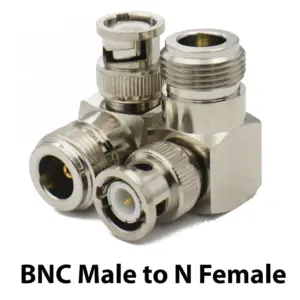 N to BNC 90° RF Adapter Set (3-Pack) 11 S415cddde3ef642fbadf58bb622f06b95x