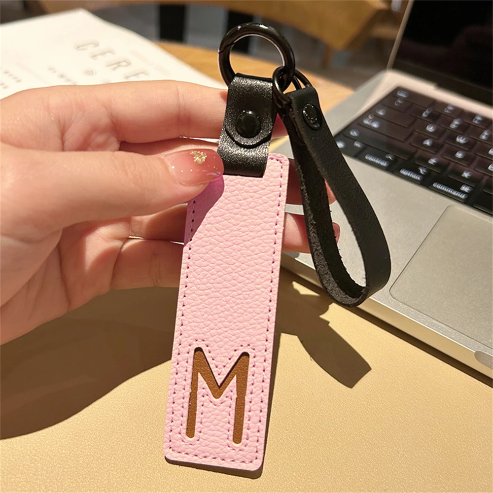 Leather Alphabet Keychain Collection for Bags 10 Leather Alphabet Keychain Collection for Bags - Image 10