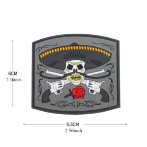 Edgy Skull & Wolf PVC Patch for Gear 10 S41930fd5fa71441e99a9485c392464b4y