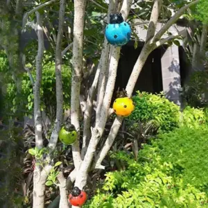 Colorful Metal Ladybug Garden Sculptures Set 12 S41943fca32df41f786c4870a6b090db7q