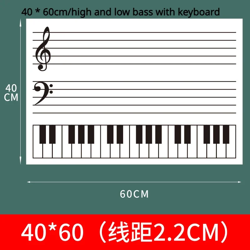 Dry Erase Music Staff Magnet for Teaching 6 Dry Erase Music Staff Magnet for Teaching - Image 6