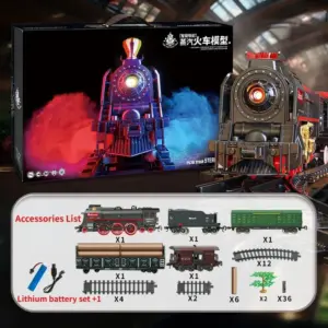 Vintage Steam Train Model Set for Collectors 18 S41ae7295fbee4e30816db993055daffcU