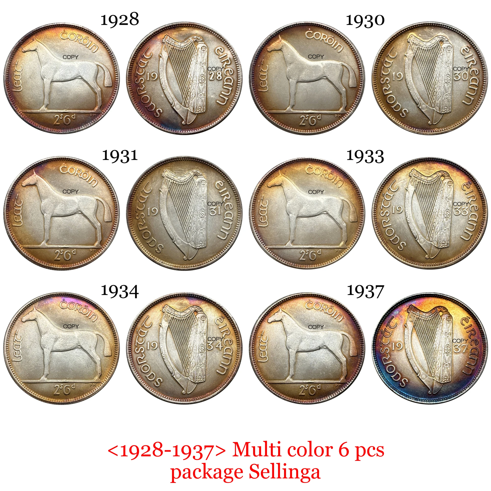 Vintage Irish Replica Item Set 1928-1937 2 Vintage Irish Replica Item Set 1928-1937 - Image 2