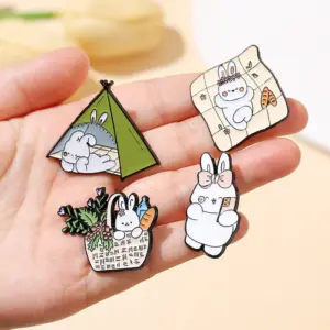 Whimsical Bunny Brooch Model XZ7413