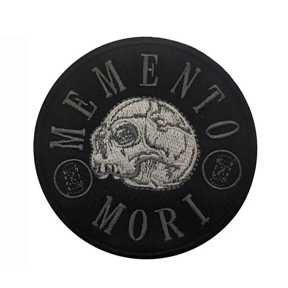 MEMENTO MORI Skull Patch with Embroidery 3 MEMENTO MORI Skull Patch with Embroidery - Image 3