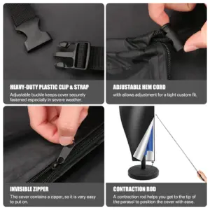 Waterproof Garden Parasol Cover for 170-280cm Umbrellas 13 S4229d618291c482bbf4e91447ee57fe5E